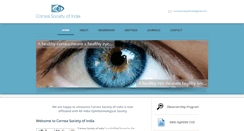 Desktop Screenshot of corneasocietyindia.org